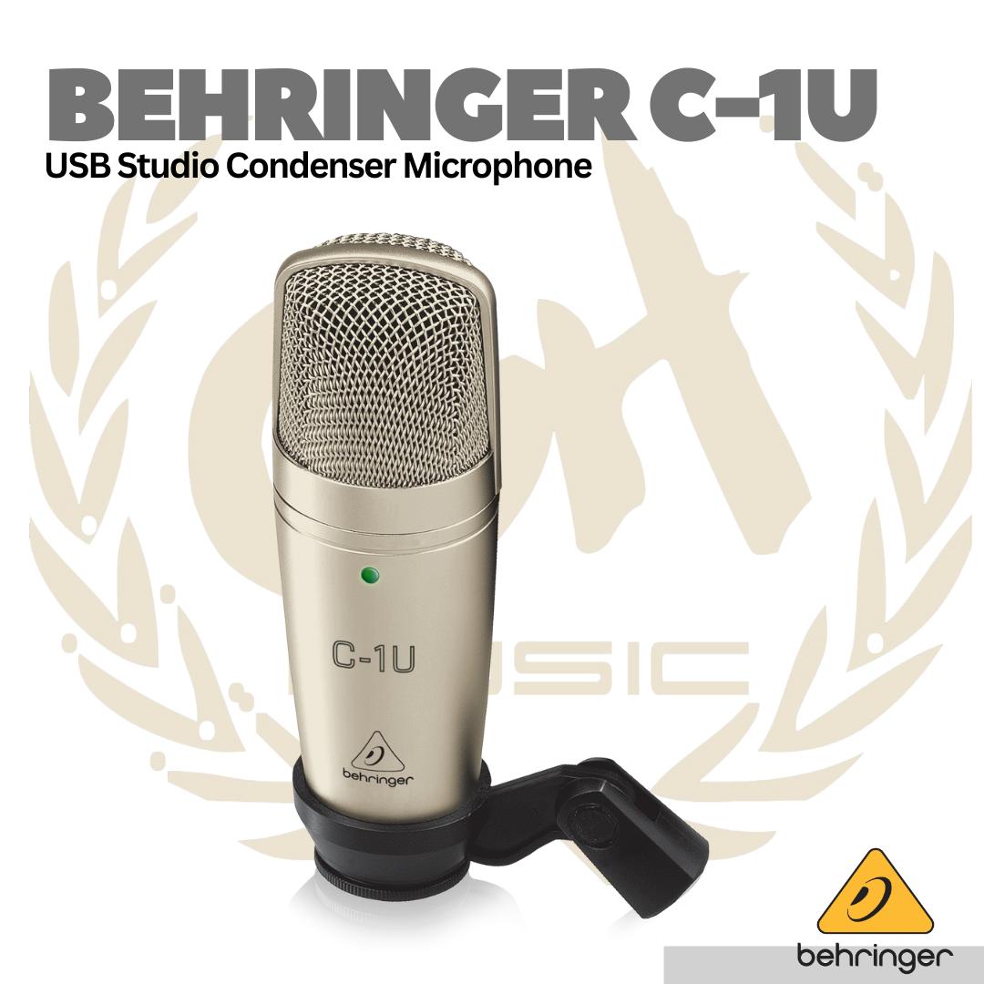 Behringer C-1U Studio Condenser USB Microphone - MIc Kondenser USB
