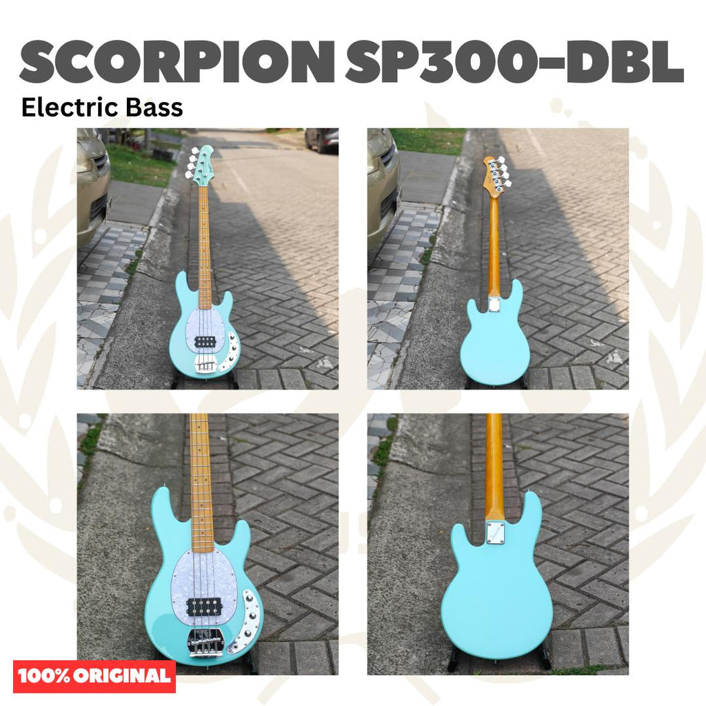Scorpion SP300-DBL Electric Bass Guitar - Bass Listrik
