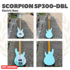 Scorpion SP300-DBL Electric Bass Guitar - Bass Listrik