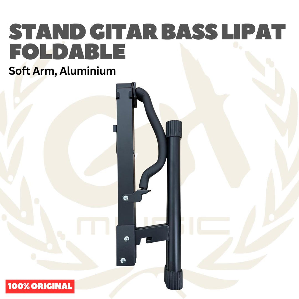Stand Gitar Bass Lipat Foldable Soft Arm, Aluminium - GS-12 / INU27