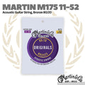 MARTIN M175 80/20 Bronze, Custom Light 11-52 Acoustic Guitar Strings