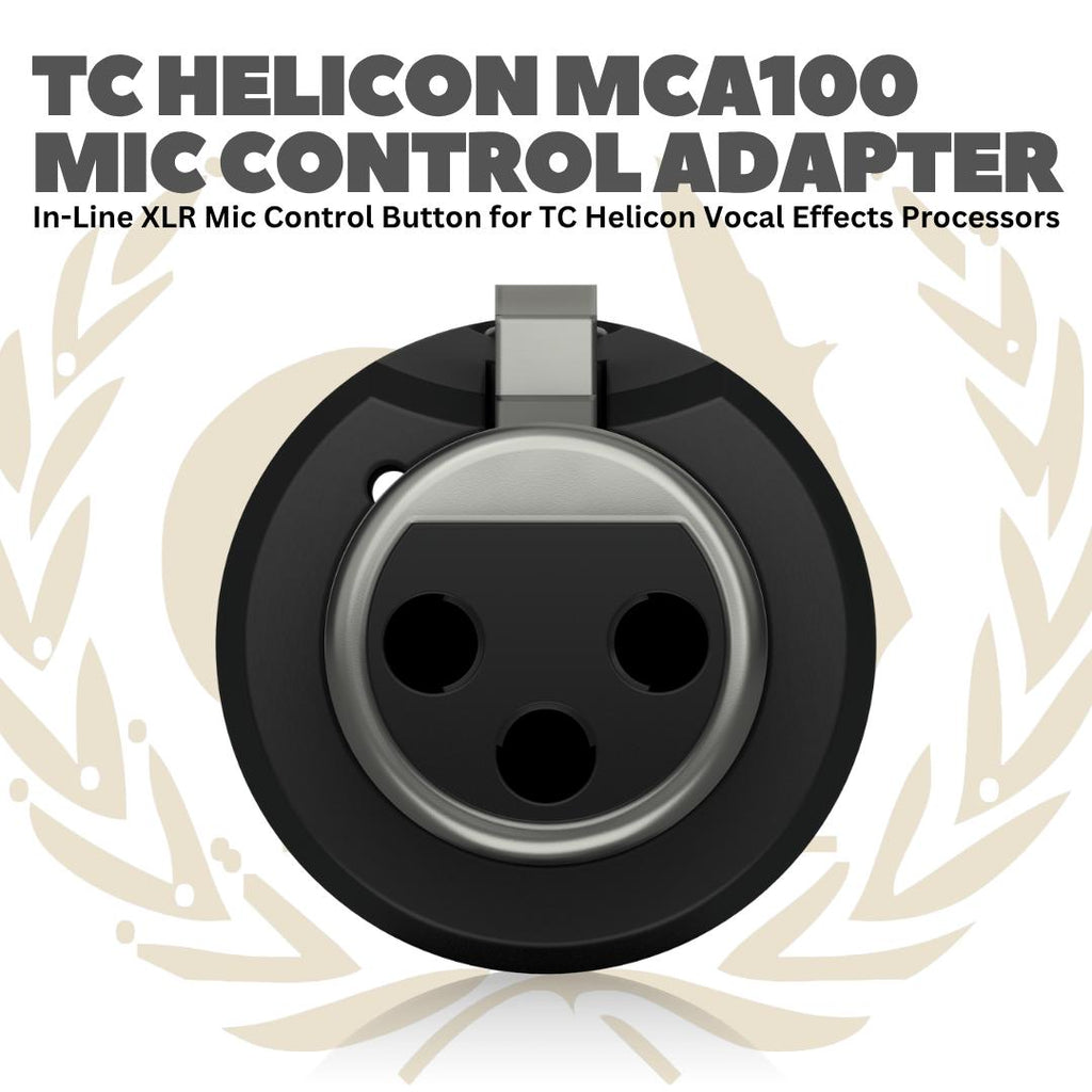 TC Helicon - MCA100 Mic Control Adapter - MCA 100 Adaptor Mik MCA-100 Microphone Adapter XLR