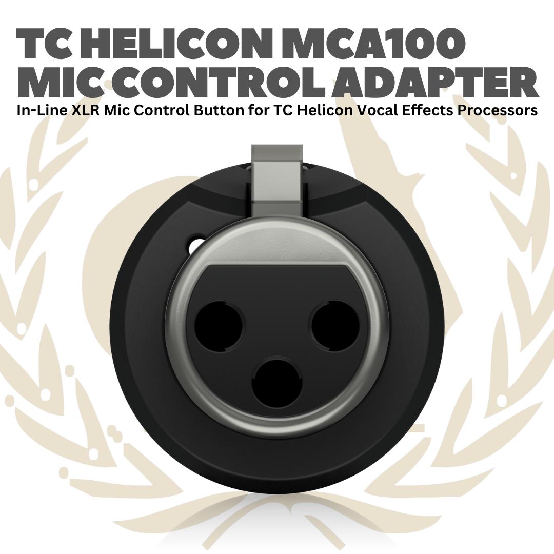 TC Helicon - MCA100 Mic Control Adapter - MCA 100 Adaptor Mik MCA-100 Microphone Adapter XLR