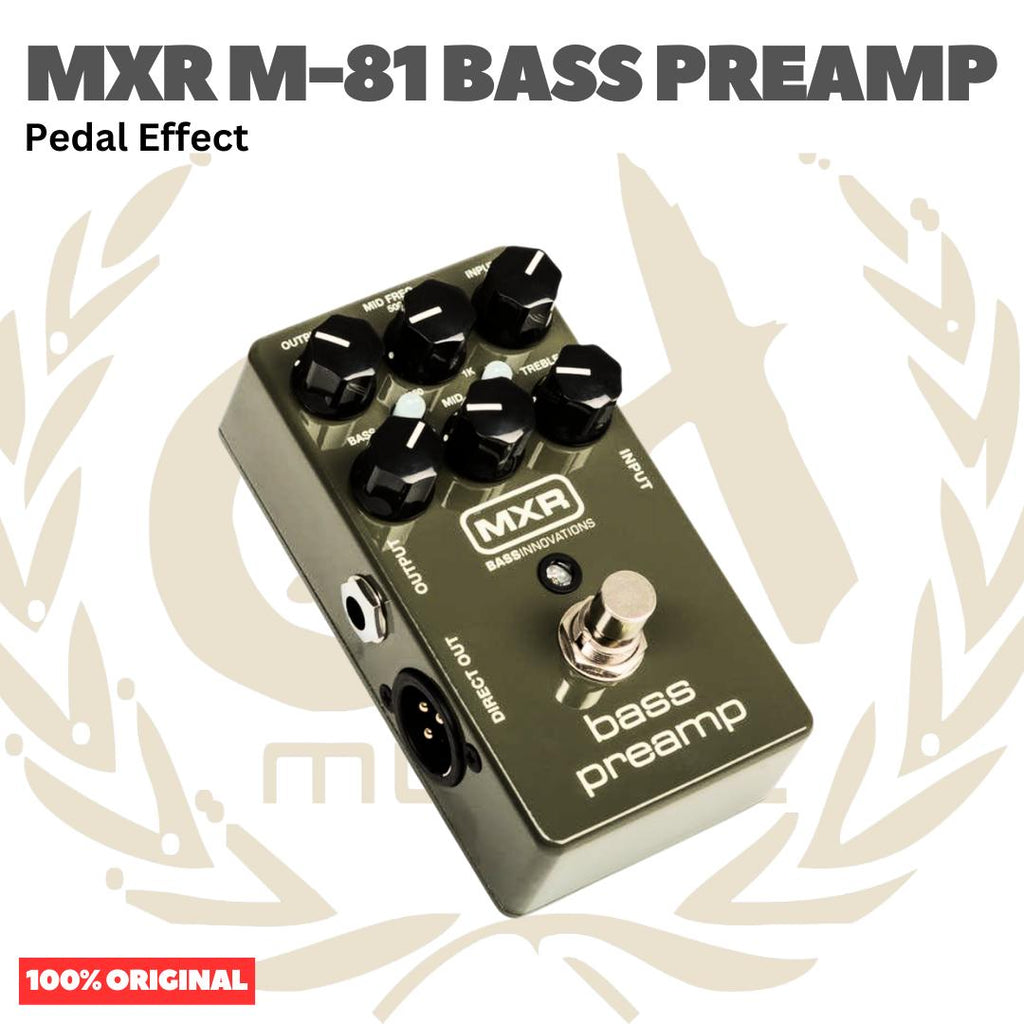 MXR M-81 Bass Preamp Bass Effect Pedal - Pedal Efek Bass Gitar M81 Original Asli