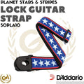 D'ADDARIO PLANET LOCK GUITAR STRAP Stars & Stripes 50PLA10