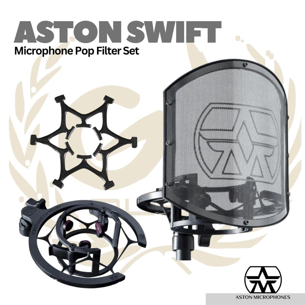 Aston Swift Series - Microphone Shock Mount Pop Filter Set