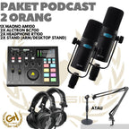 PAKET PODCAST 2 ORANG ALCTRON BC700 + MAONO AM100 + HEADPHONE