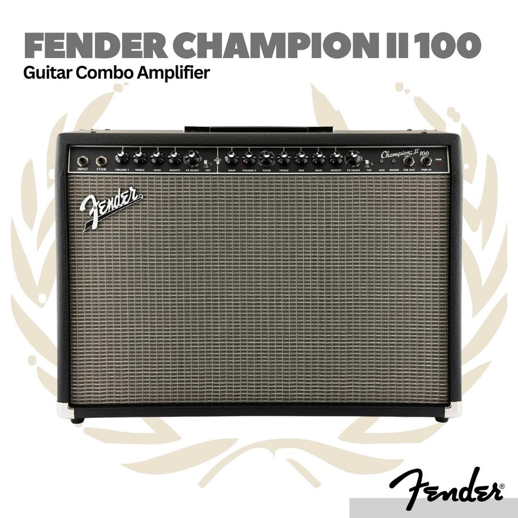 Fender Champion II 100 Guitar Combo Amplifier - Ampli Gitar Elektrik
