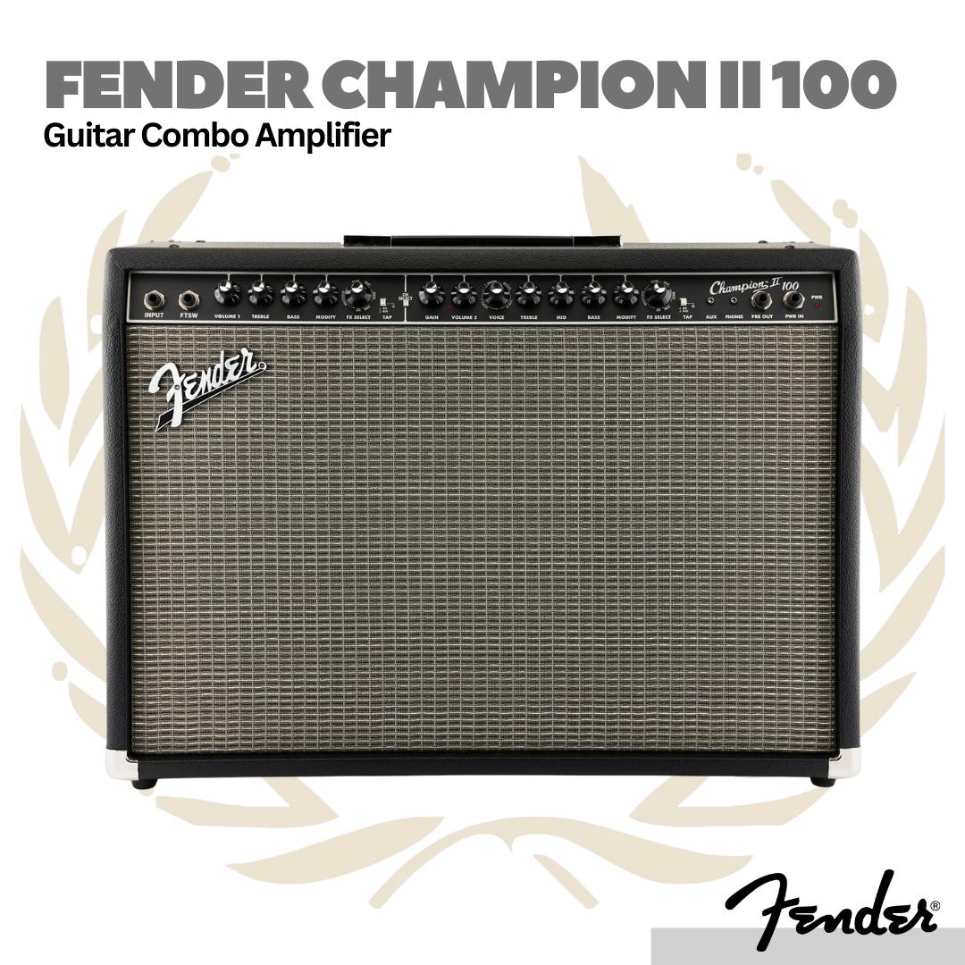 Fender Champion II 100 Guitar Combo Amplifier - Ampli Gitar Elektrik