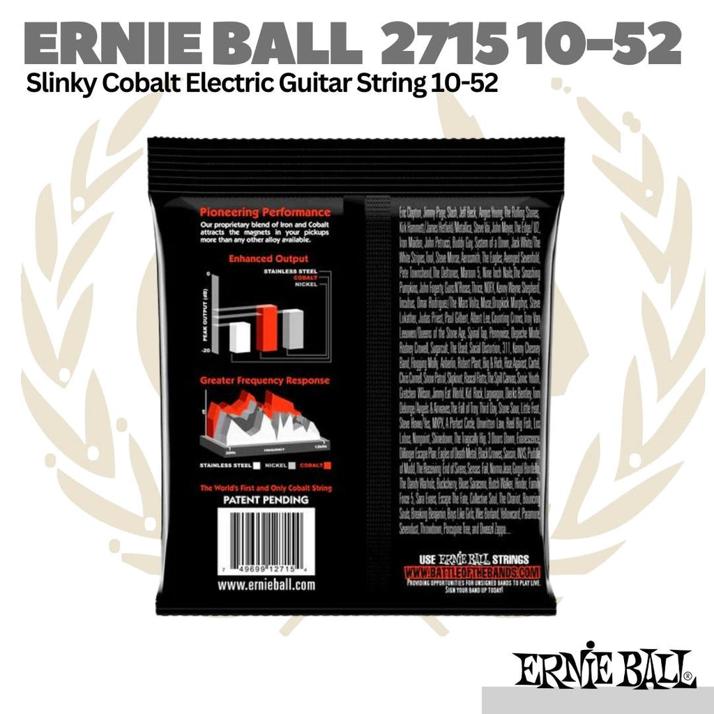 Ernie Ball 2715 Skinny Top Heavy Bottom Slinky Electric Guitar 10-52