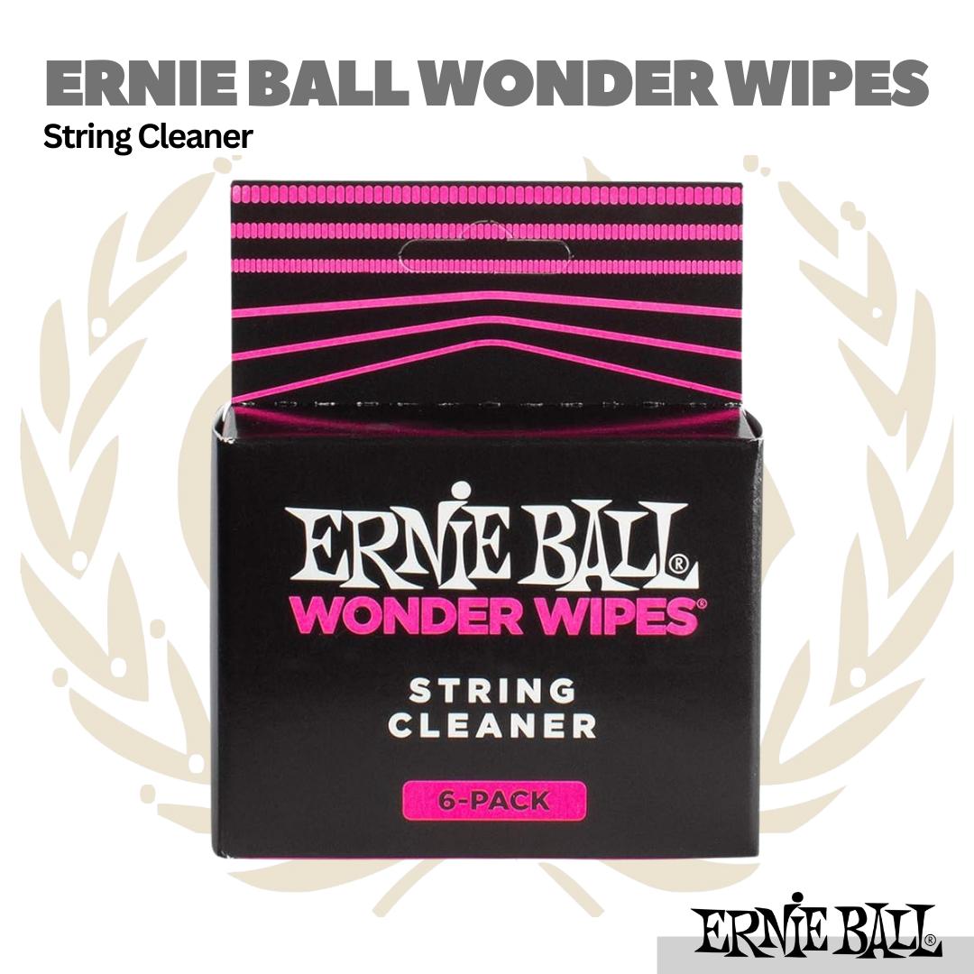Ernie Ball Wonder Wipes String Cleaner, 6 Pack - Pembersih Senar