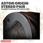 ASTON ORIGIN STEREO PAIR Cardioid Condenser Microphone Pair - Mik Kondenser Mic Sepasang Set Original Asli