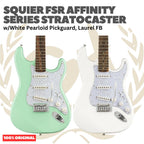 SQUIER FSR Affinity Series Stratocaster w/Pearloid Pickguard Electric Guitar - Gitar Listrik Elektrik Original Asli