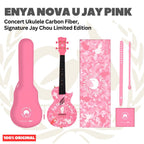 ENYA NOVA U-JAY Concert Ukulele Carbon Fiber, Signature Jay Chou Limited Edition