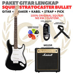 PAKET GITAR SQUIER STRATOCASTER BULLET Electric Gitar | GUITAR PACK