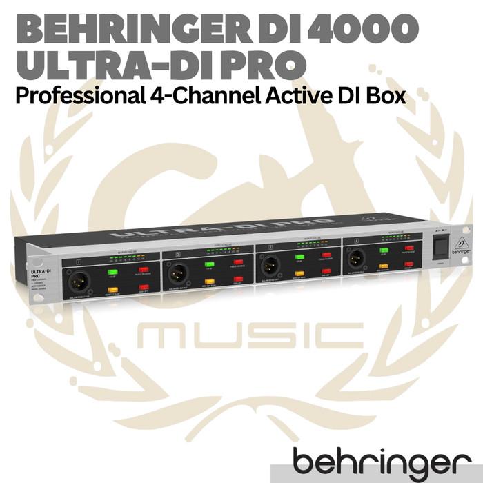 BEHRINGER ULTRA-DI PRO DI4000 4 Channel Active DI Box | DI4000