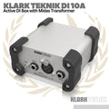 Klark Teknik DI 10A Active DI Box with Midas Transformer | DI10 DI10A