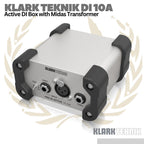 Klark Teknik DI 10A Active DI Box with Midas Transformer | DI10 DI10A