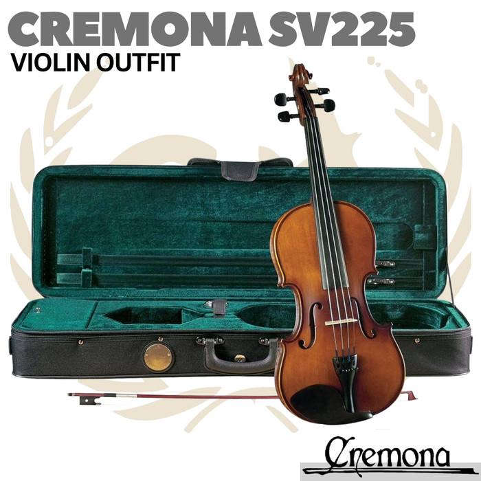 CREMONA SV-225 Violin Outfit | Biola 1/4 1/2 3/4 4/4 Size SV225