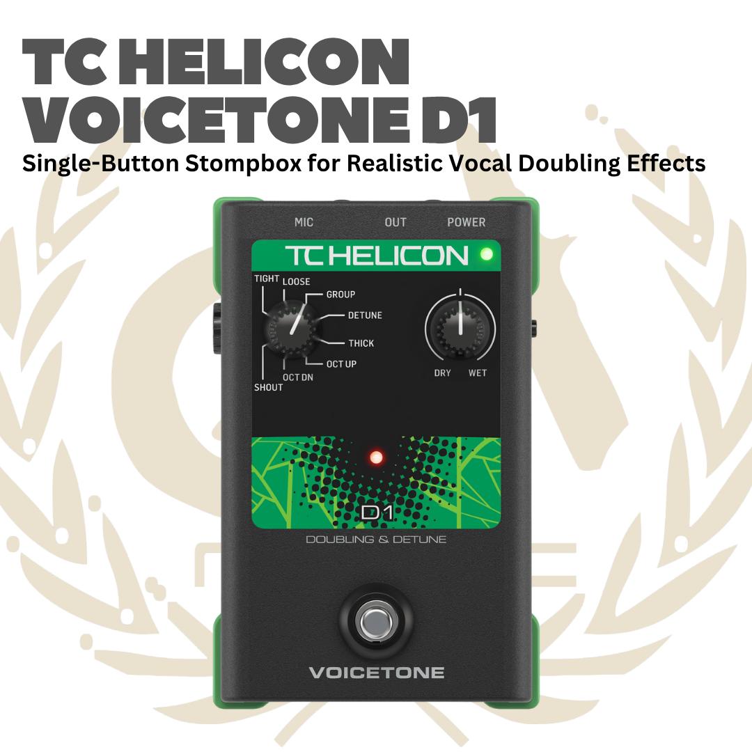 TC Helicon Voicetone D1 - D 1 Voice tone Efek Gitar Bass Pedal D-1