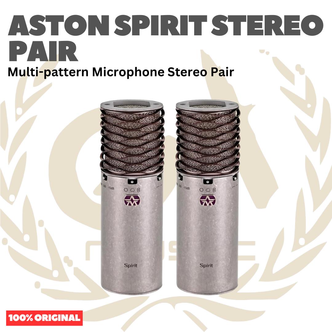 ASTON SPIRIT STEREO PAIR Multi-pattern Condenser Microphone Stereo Pair - Mic Kondensor Mik Sepasang Set Multipolar Mikrofon Original Asli
