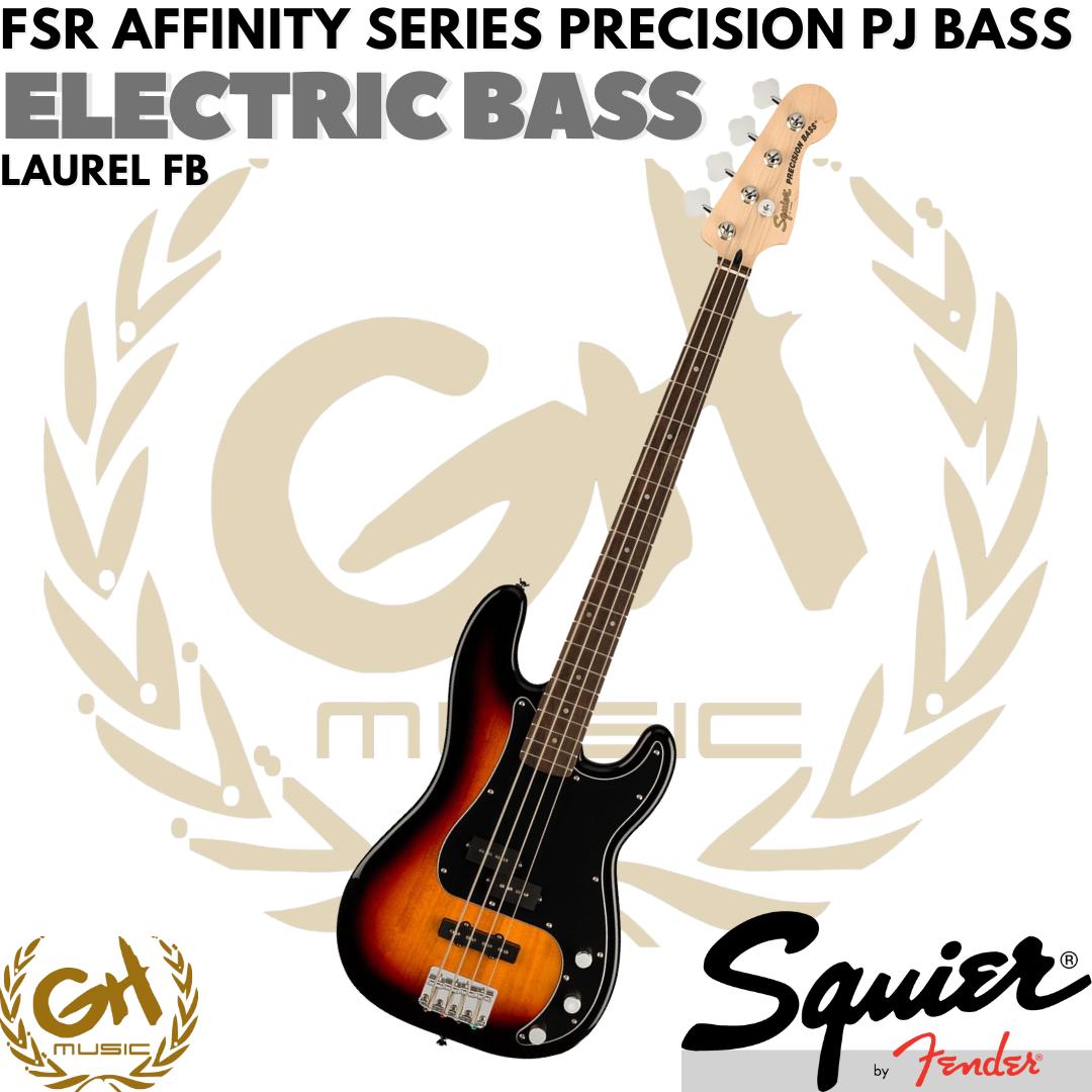 Squier FSR Affinity Series Precision PJ Bass Electric, Laurel FB