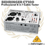 BEHRINGER CT100 Professional 6 in 1 Cable Tester | Alat Tes Cek Kabel
