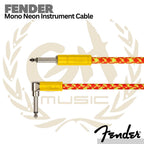Fender MonoNeon Angled Instrument Cables - Kabel Jack Gitar Bass L