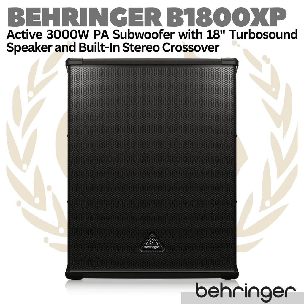 BEHRINGER EUROLIVE B1800XP Active 18 Inch 3000W PA Subwoofer | Sub