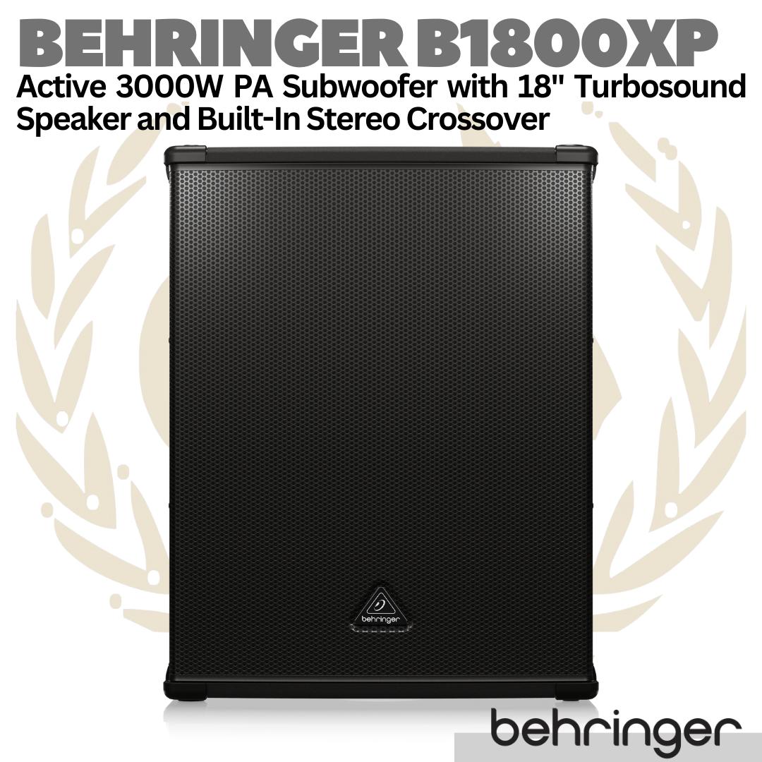 BEHRINGER EUROLIVE B1800XP Active 18 Inch 3000W PA Subwoofer | Sub