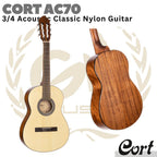 CORT AC70 3/4 Junior Acoustic Classic Nylon Guitar - Gitar Nilon Mini