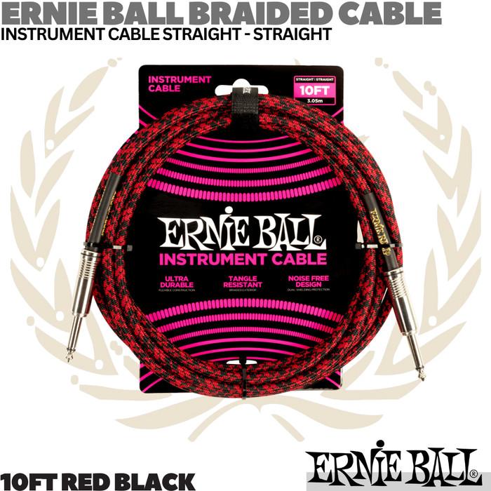 ERNIE BALL Braided Straight to Straight Instrument Kabel Jack