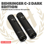 Behringer C-2 Dark Edition 2 Matched Studio Condenser Microphones - Mic Kondenser C2 Mik Kondensor Sepasang Original Asli