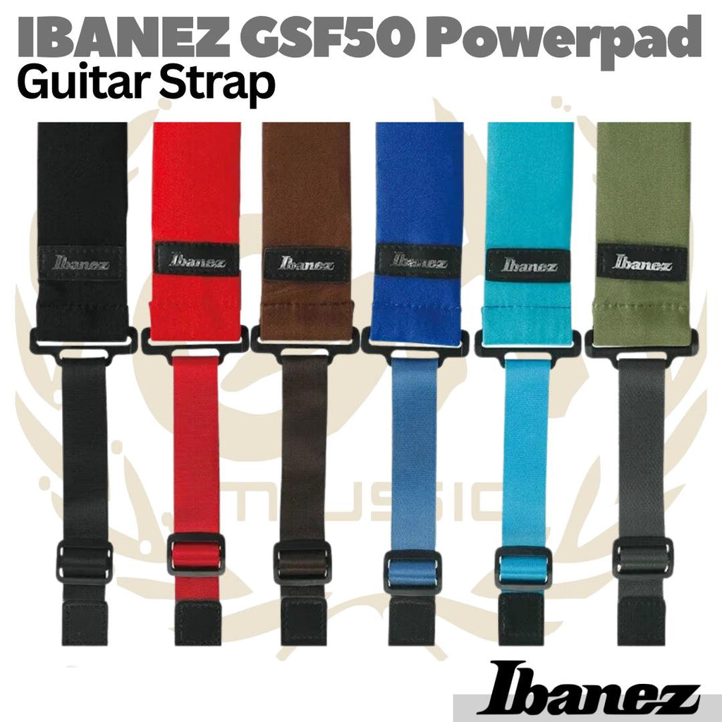 IBANEZ GSF50 Powerpad Guitar Bass Strap | Strep Gitar
