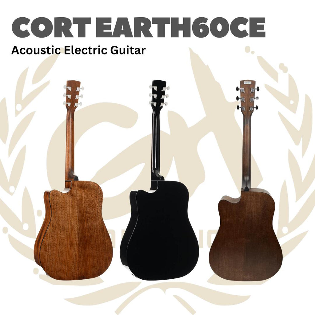 CORT Earth60CE Acoustic Electric Guitar | Gitar Akustik Elektrik