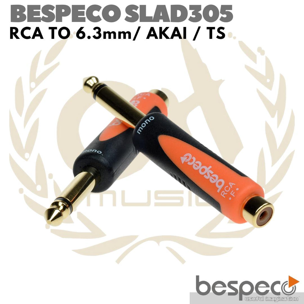 BESPECO SLAD305 RCA TO 6.3mm / AKAI / TS CONVERTER | ADAPTER 6.5mm