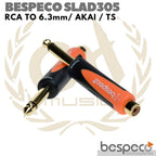 BESPECO SLAD305 RCA TO 6.3mm / AKAI / TS CONVERTER | ADAPTER 6.5mm
