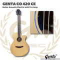 Genta CO 420 CE Acoustic Electric Guitar | Gitar Akustik With preamp CO420CE