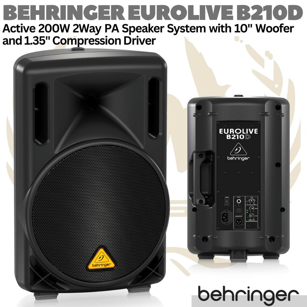 BEHRINGER EUROLIVE B210D Active 2 Way 10" PA Speaker System | Aktif