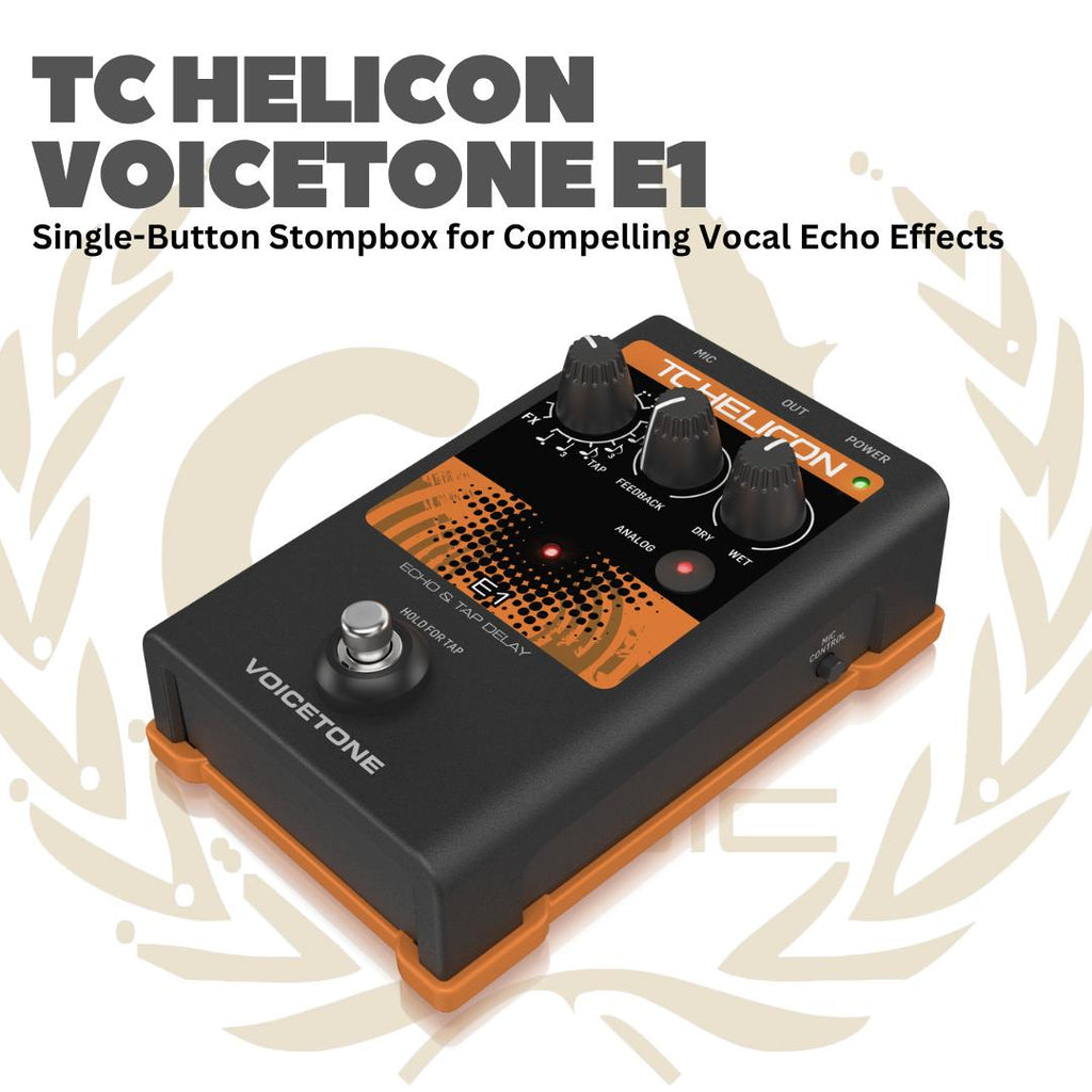 TC Helicon Voicetone E1 - E 1 Voice tone Efek Gitar Bass Pedal E-1