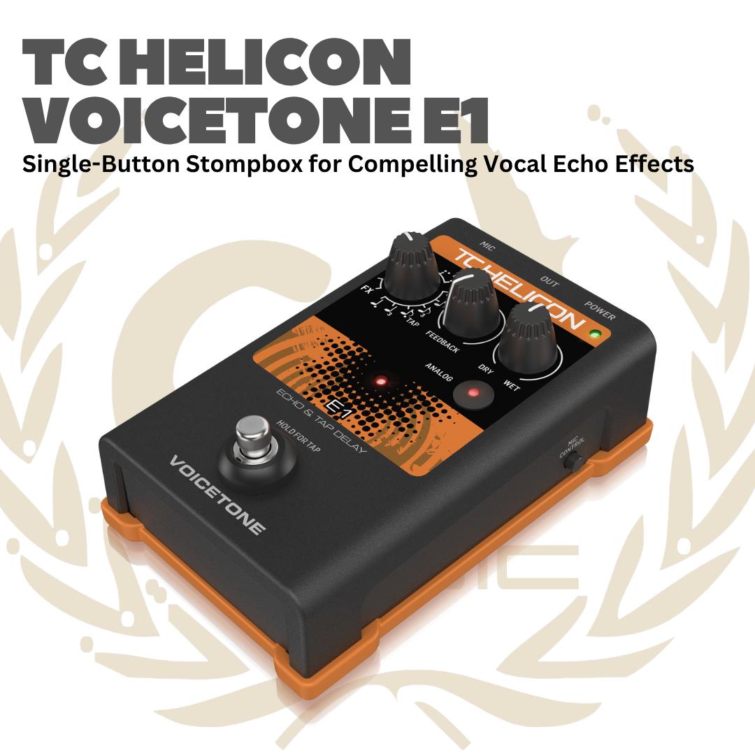 TC Helicon Voicetone E1 - E 1 Voice tone Efek Gitar Bass Pedal E-1