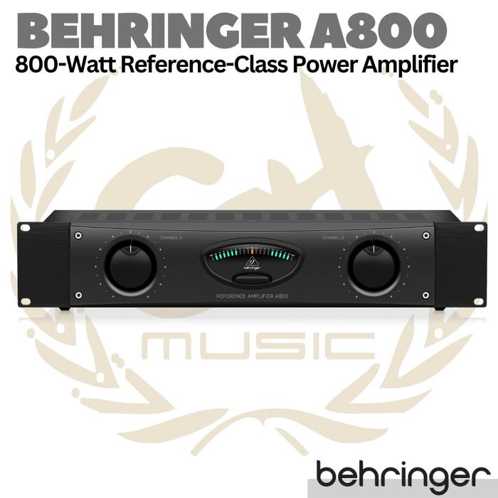 BEHRINGER A800 800 Watt Reference Class Power Amplifier | Ampli Spiker