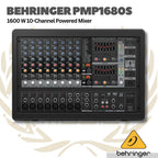 Behringer PMP1680s 1600 W 10-Channel Powered Mixer, Dual Multi-FX Processor and FBQ