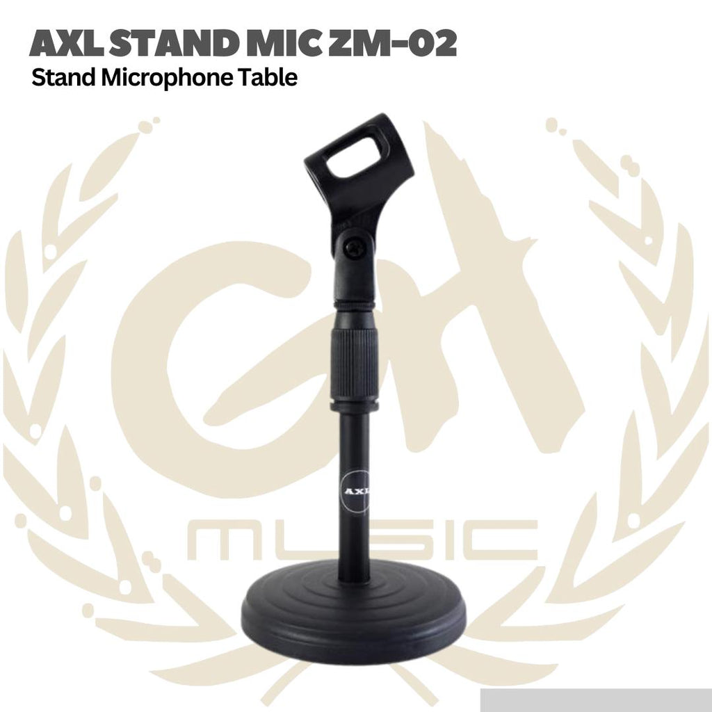 AXL Stand Microphone Table Holder ZM-02 - Stand Mic Meja