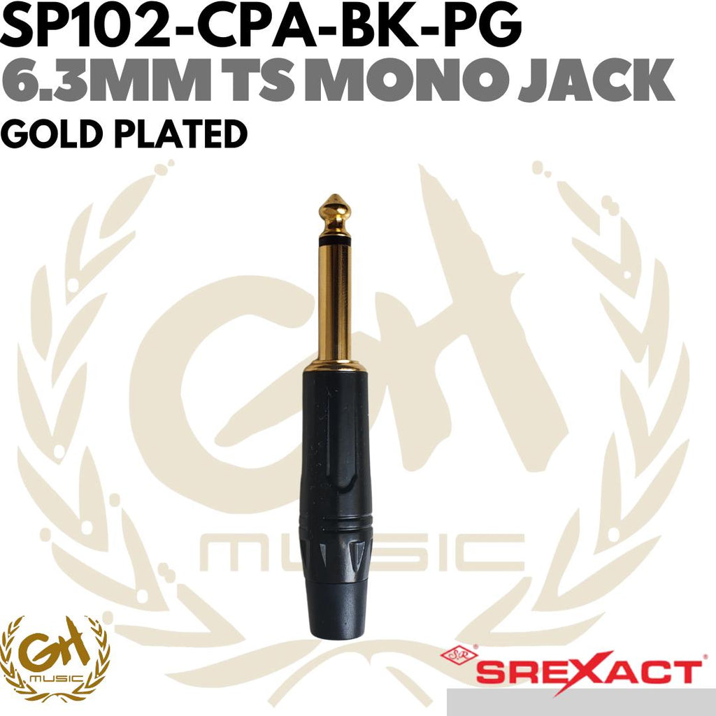 SREXACT 6.3mm TS Mono Jack - 6.5mm Akai Toa Instrumen Unbalanced 1/4"