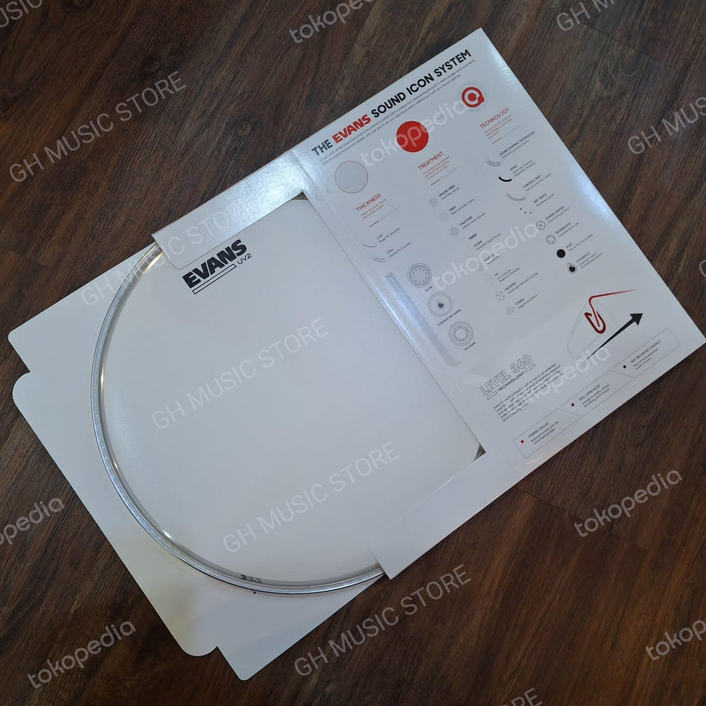 EVANS UV2 Coated Drum Head | Tom Batter Drumheads Original