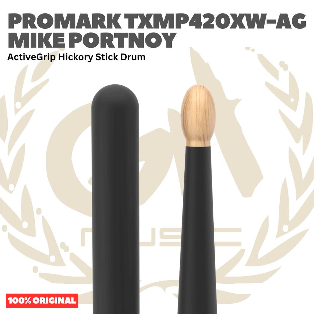 PROMARK TXMP420XW-AG Mike Portnoy ActiveGrip Hickory Stick Drum - Stik Drum Original Asli