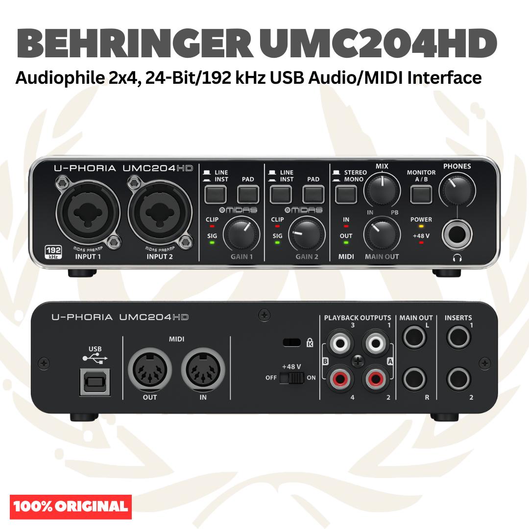 BEHRINGER U-PHORIA UMC204HD - SOUNDCARD RECORDING