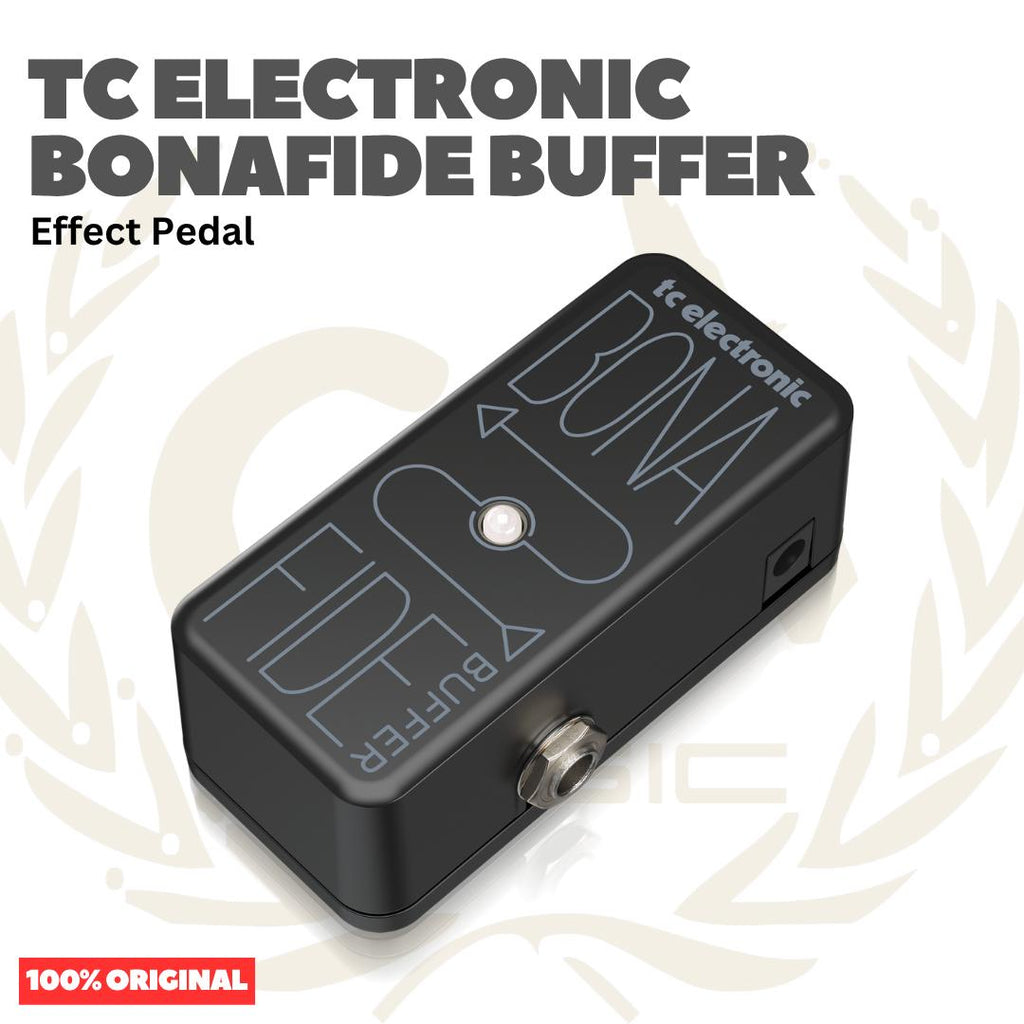 TC Electronic Bonafide Buffer Ultra-Compact High-Quality Analog Buffer with Automatic True Bypass Effect Pedal - Efek Pedal Gitar