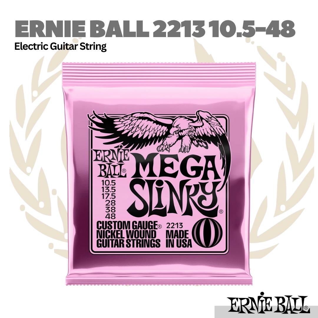Ernie Ball 2213 Mega Slinky Nickel Wound Electric Guitar Strings 10.5-48
